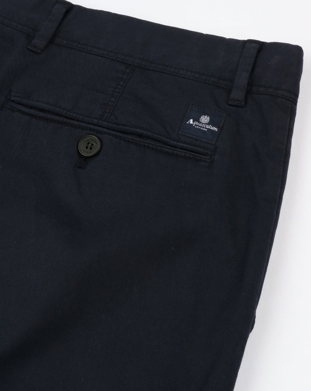 Aquascutum Gowan Lightweight Cotton Shorts Navy - Image 3