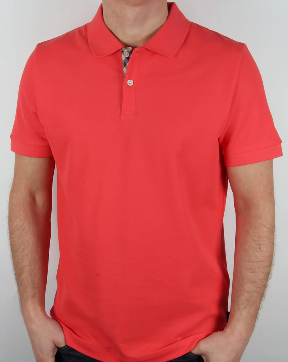 Aquascutum Hector Polo Shirt Coral