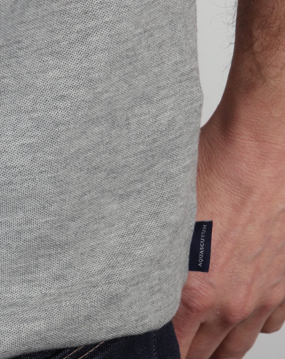 Aquascutum Hector Polo Shirt Grey Marl - Image 4