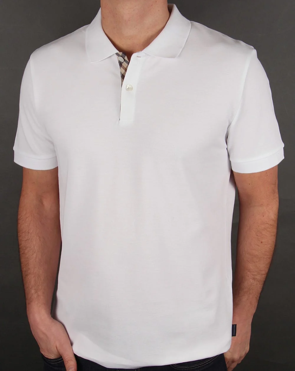 Aquascutum Hector Polo Shirt White
