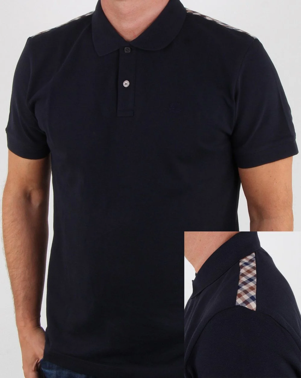 Aquascutum Hill Polo Shirt Navy
