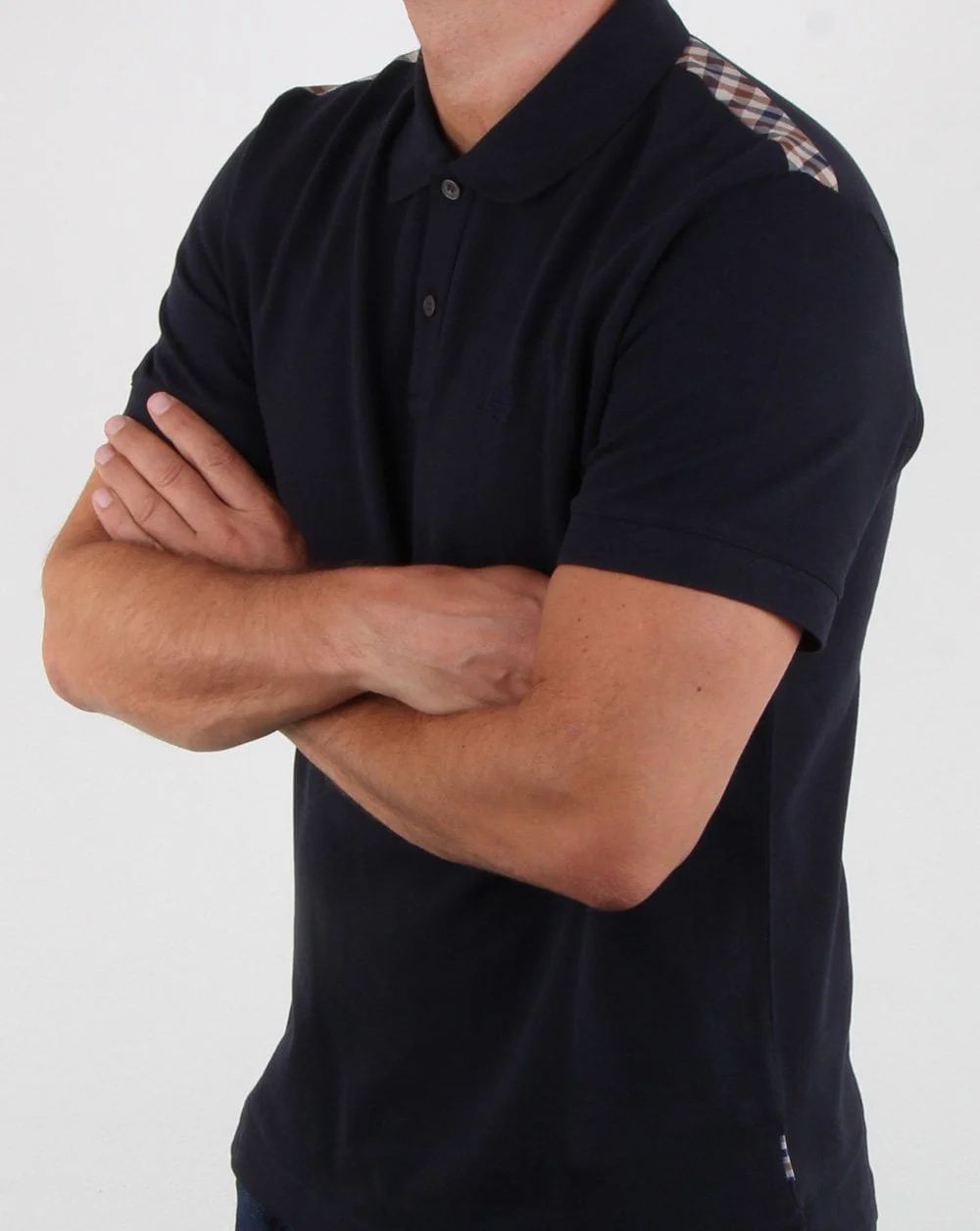 Aquascutum Hill Polo Shirt Navy - Image 3