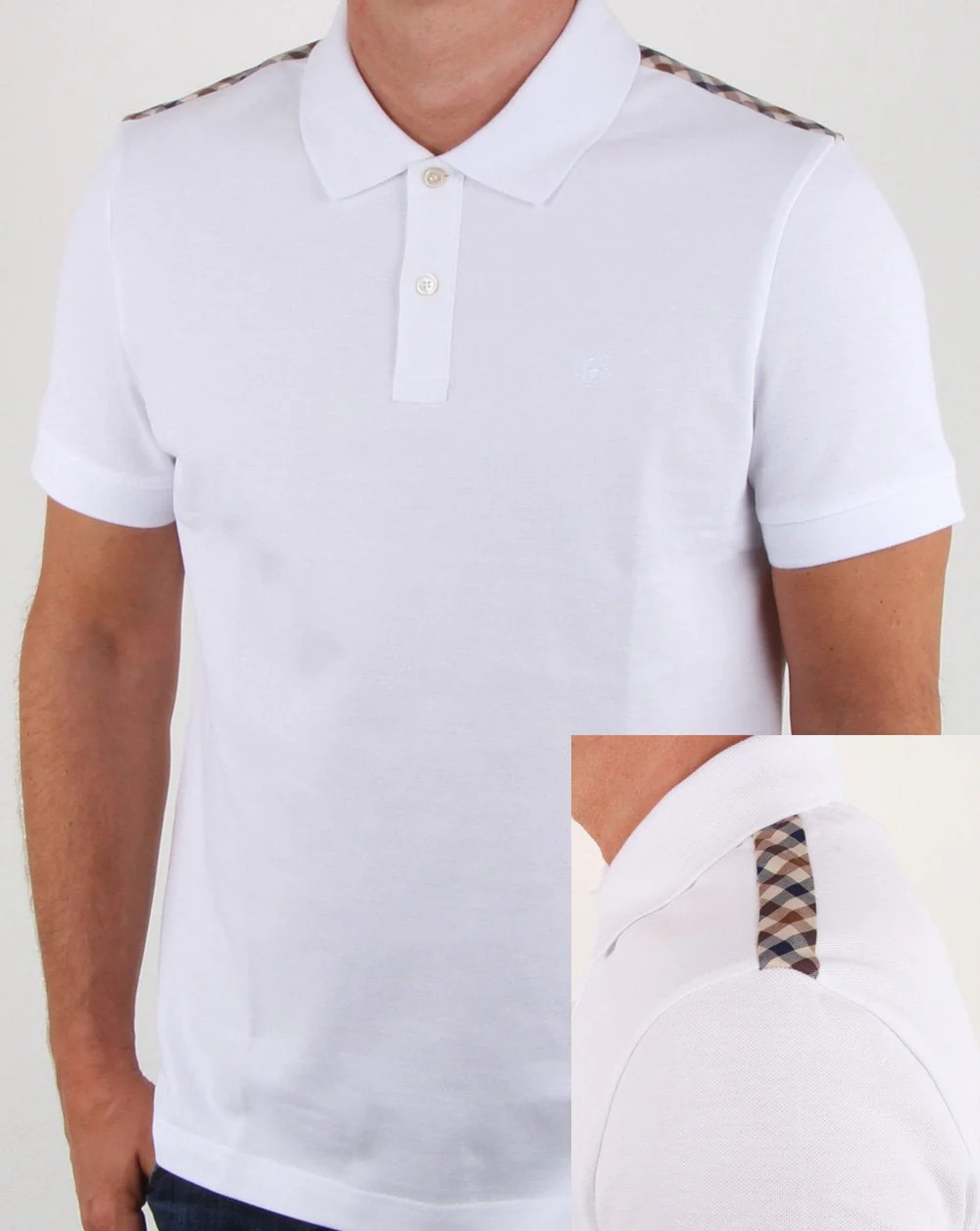 Aquascutum Hill Polo Shirt White