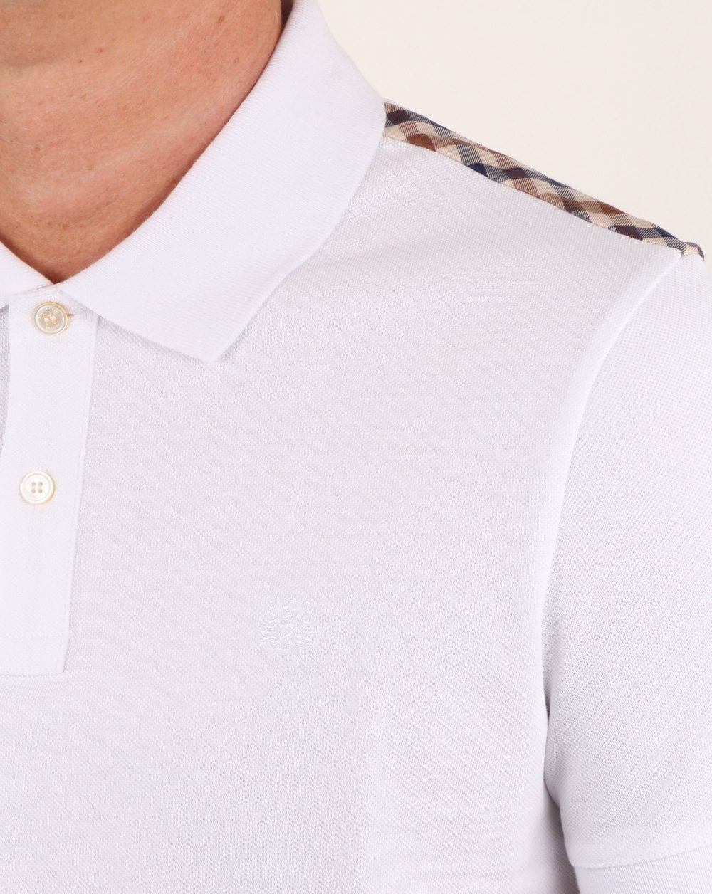 Aquascutum Hill Polo Shirt White - Image 2