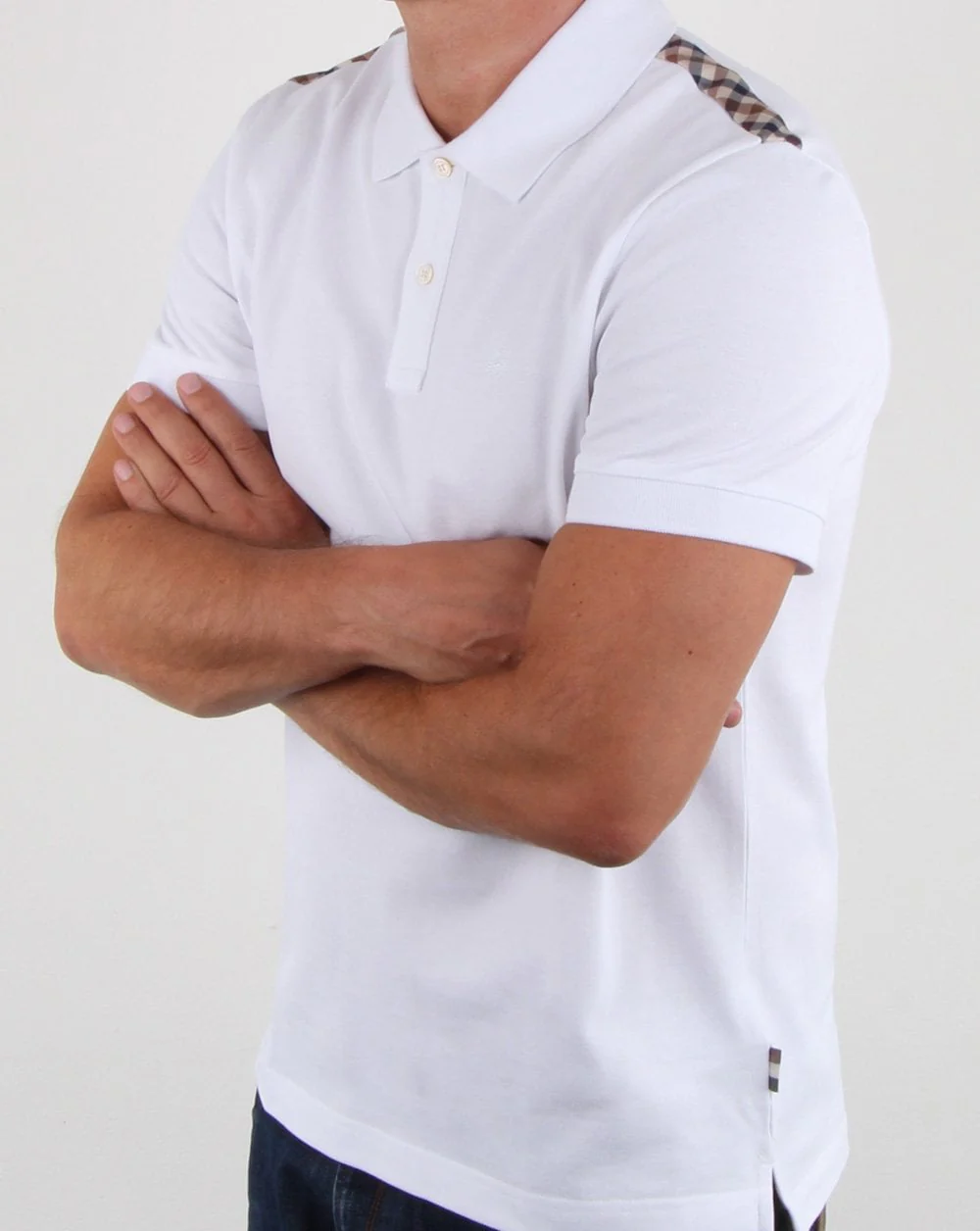 Aquascutum Hill Polo Shirt White - Image 3