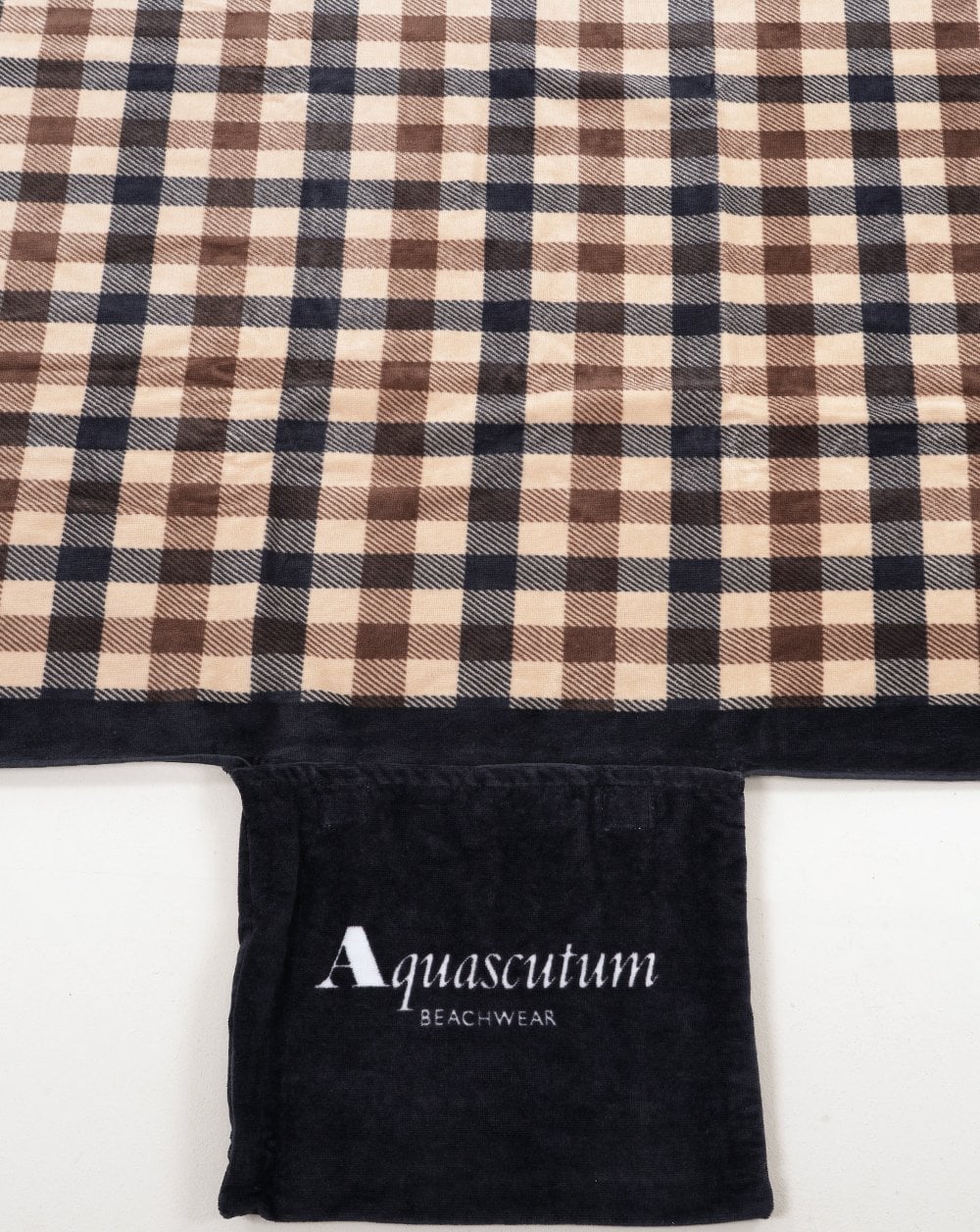 Aquascutum Icon Beach Towel Check - Image 2