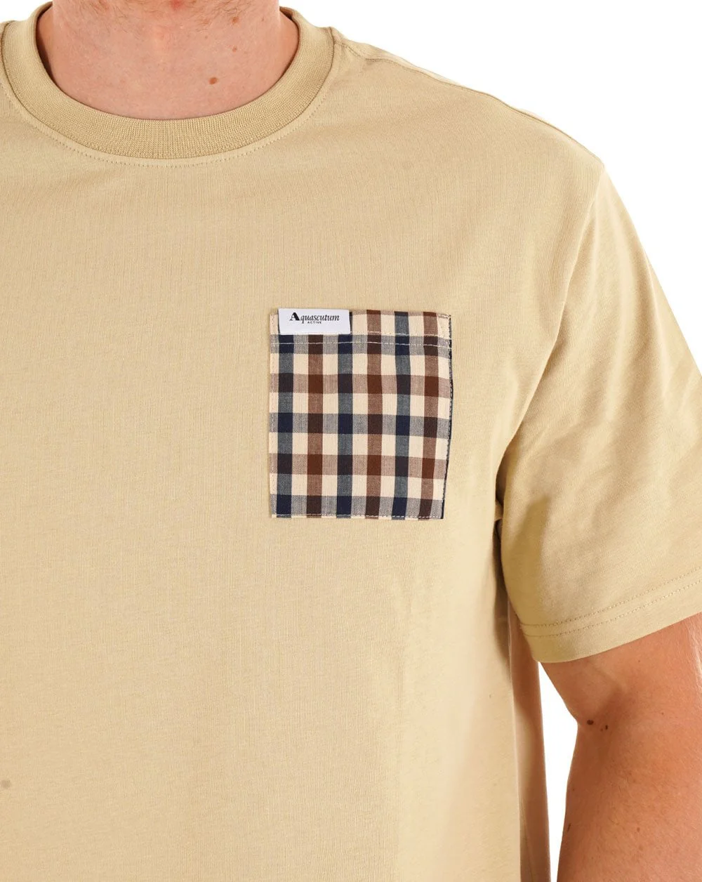 Aquascutum Iconic Pocket T-shirt Sand - Image 2
