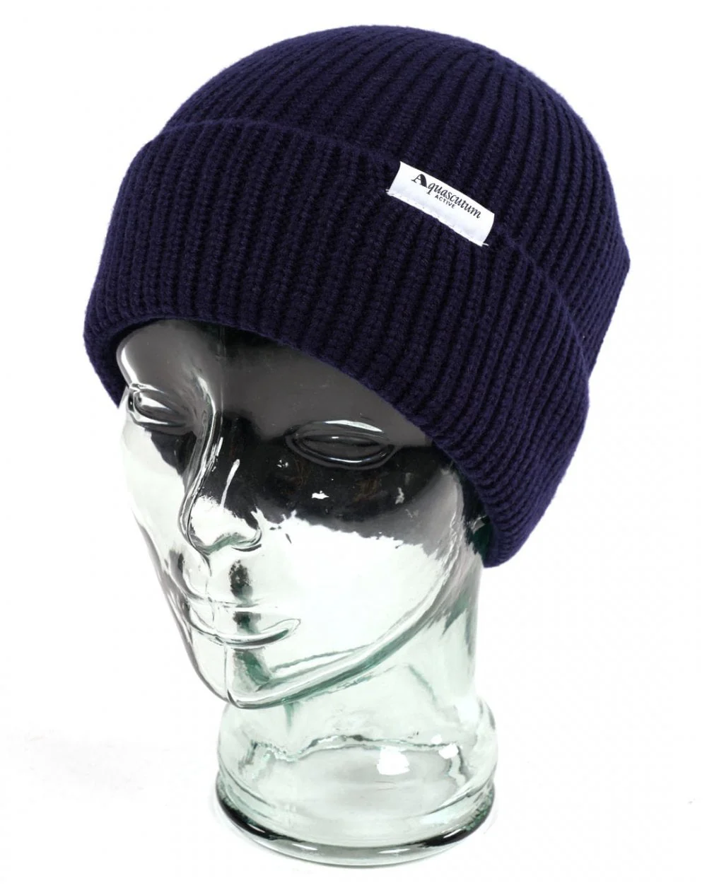 Aquascutum Logo Beanie Navy