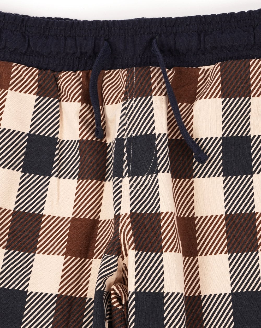 Aquascutum Macro Check Sweat Shorts Navy - Image 2