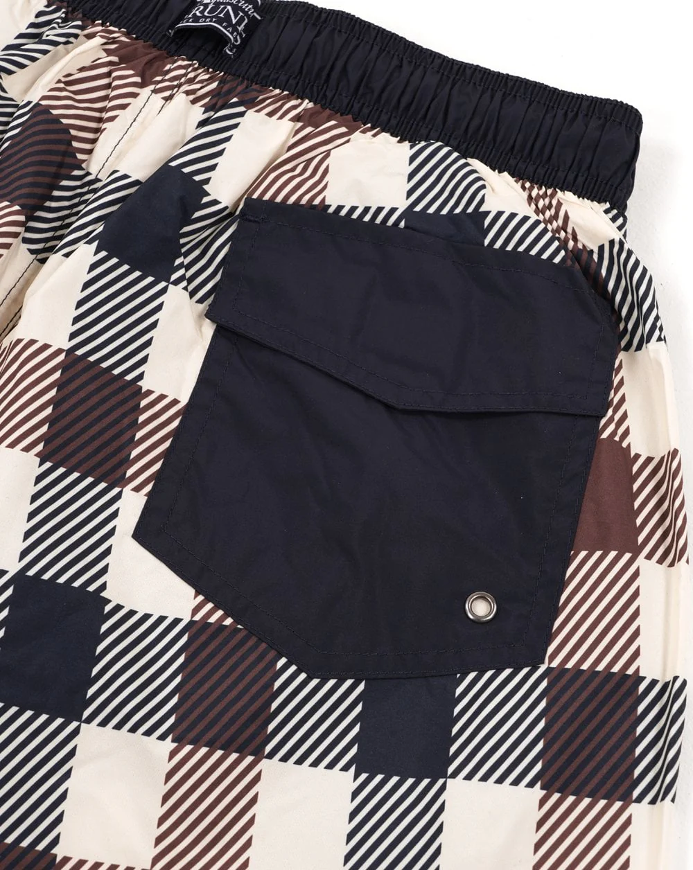 Aquascutum Macro Iconic Swim Shorts Large Check - Image 3