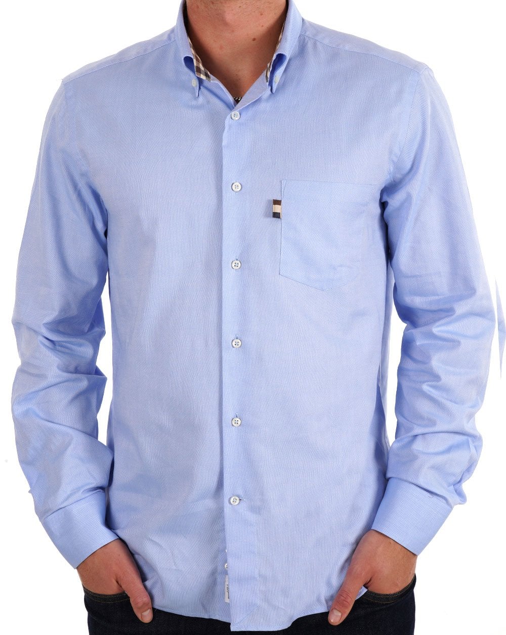 Aquascutum Oxford Shirt Light Blue - Image 3