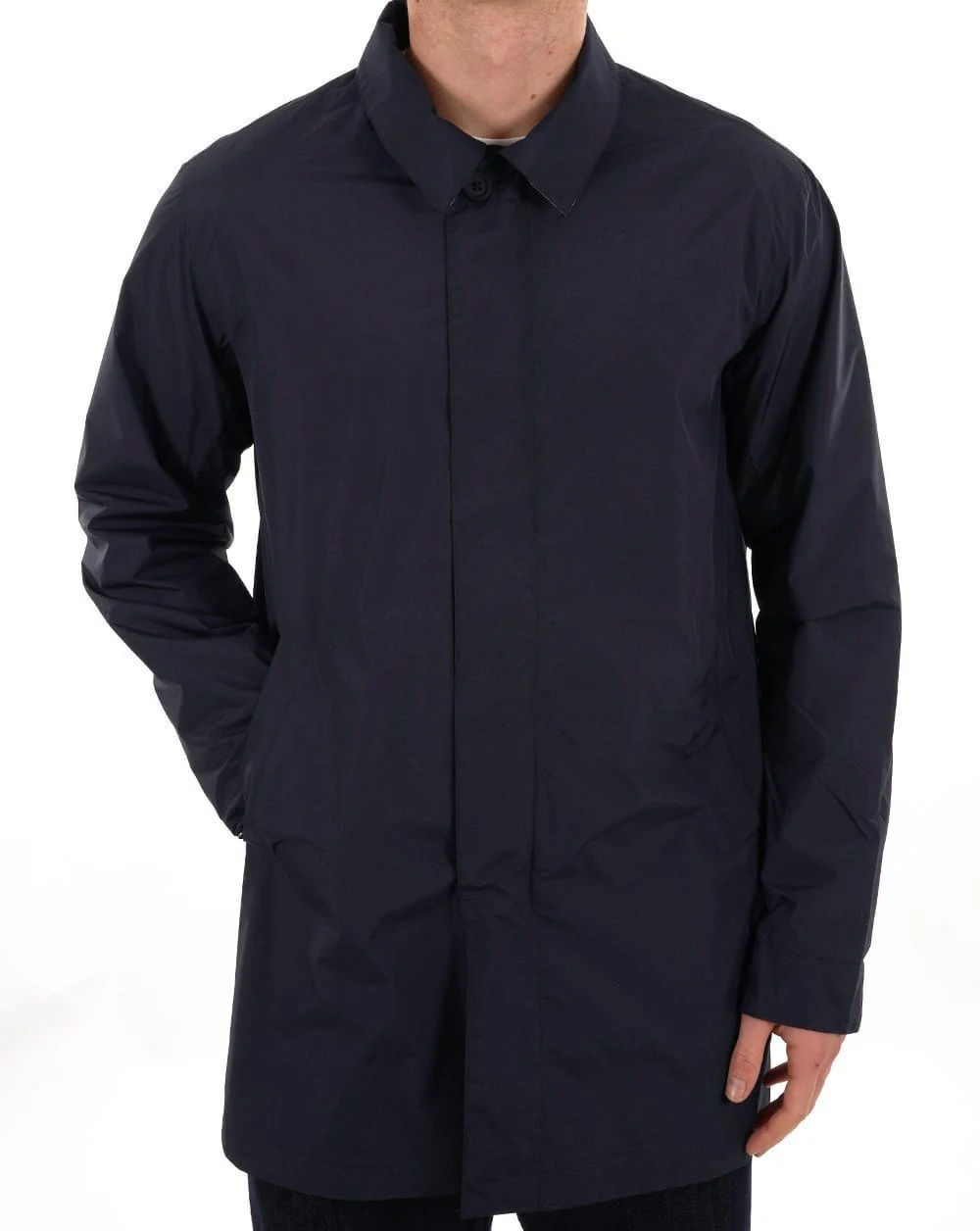 Aquascutum Packable Trench Coat Navy - Image 4