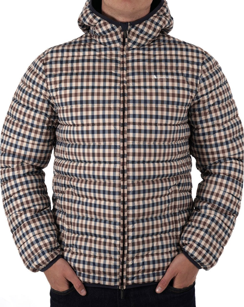 Aquascutum Padded Jacket Club Check - Image 2