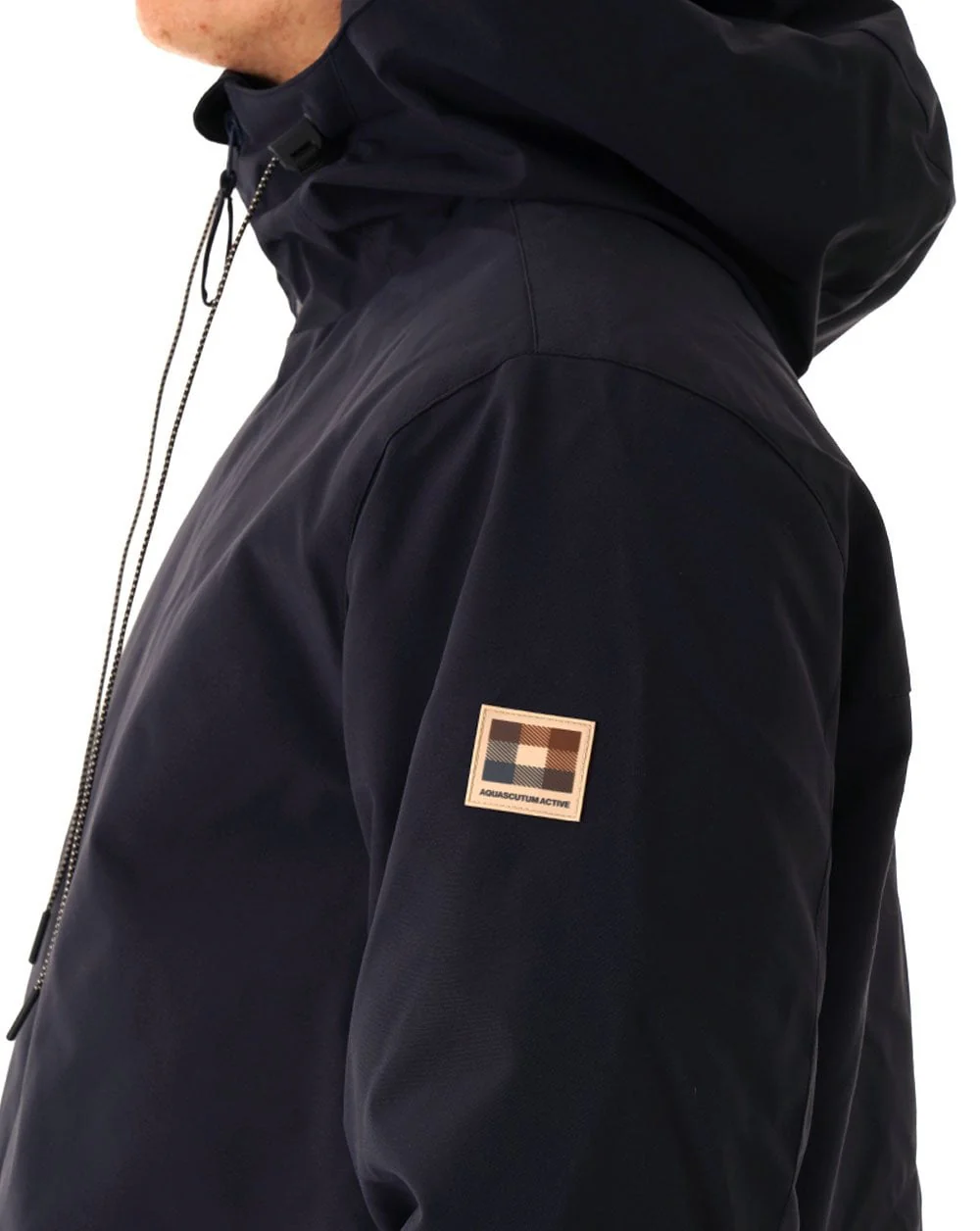 Aquascutum Padded Mid Jacket Navy - Image 4