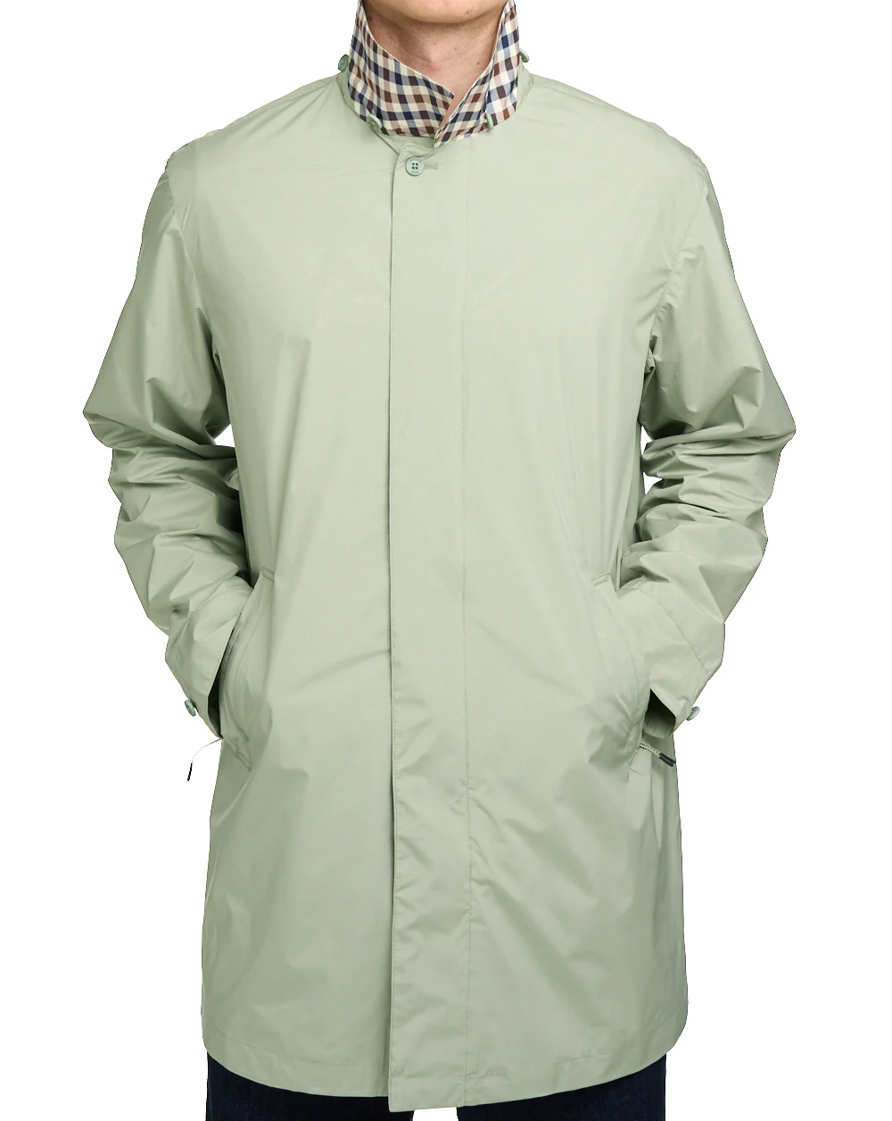 Aquascutum RLG Badge Packable Trench Light Green - Image 5