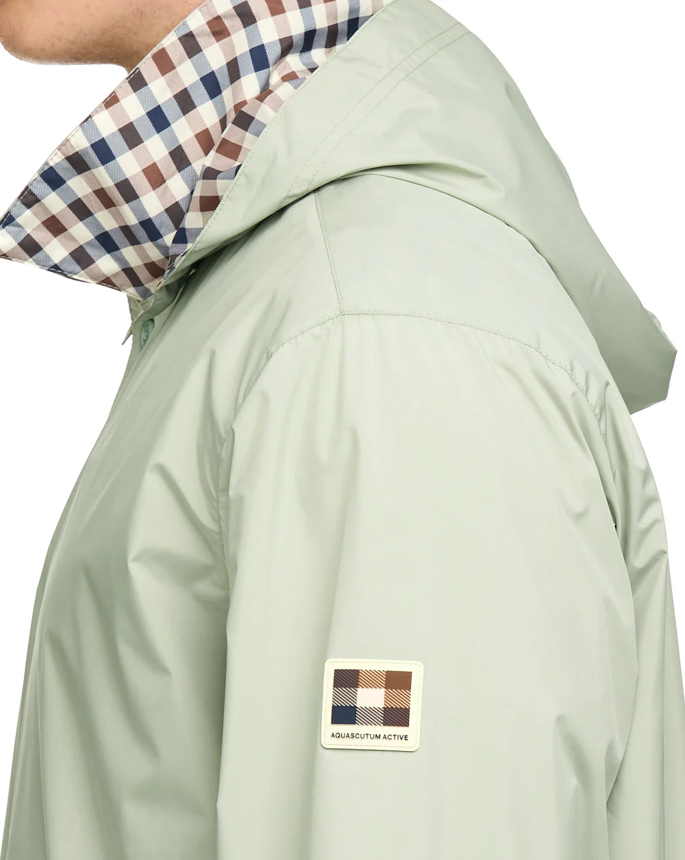 Aquascutum RLG Badge Packable Trench Light Green - Image 6