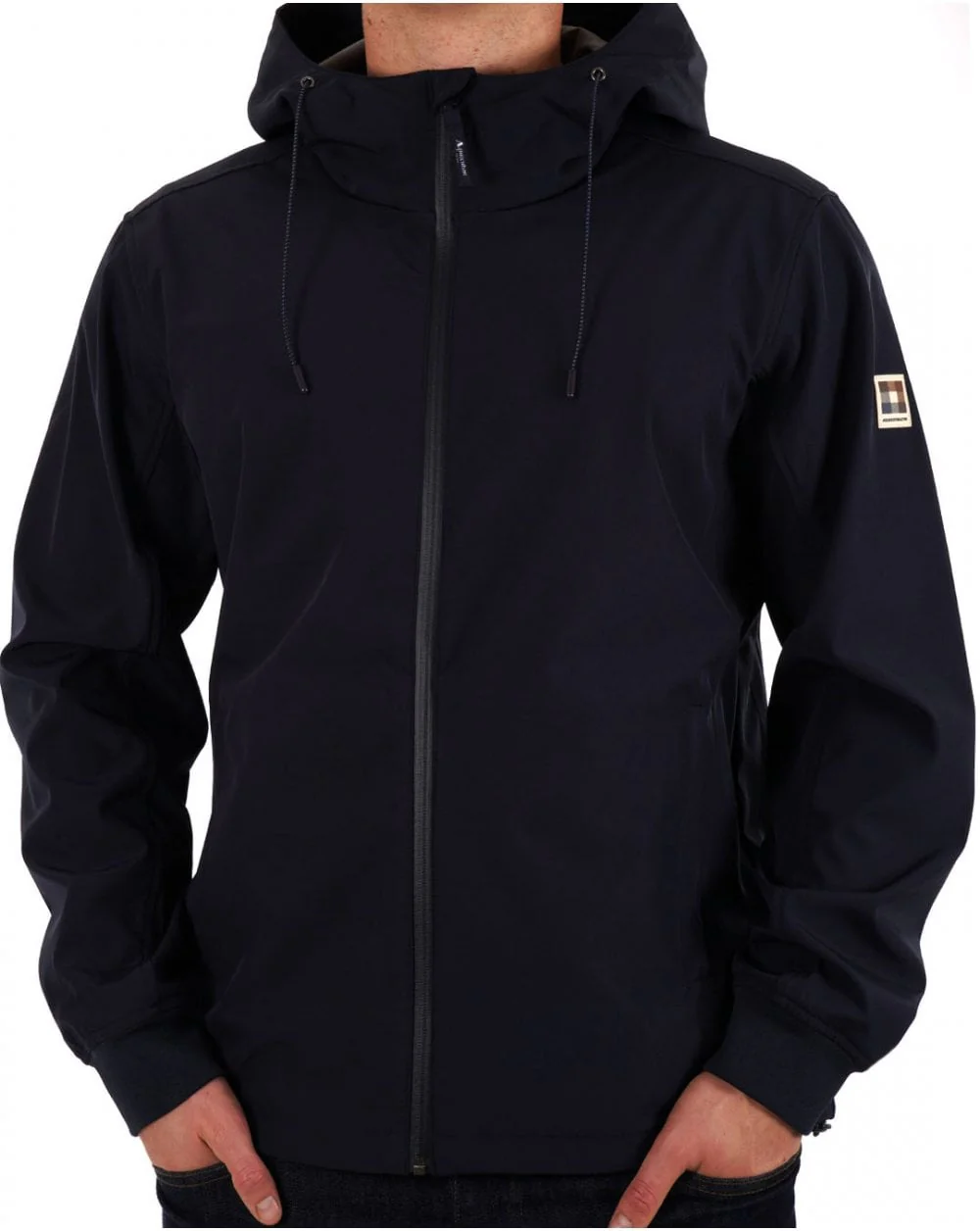 Aquascutum Shell Hybrid Hooded Jacket Navy