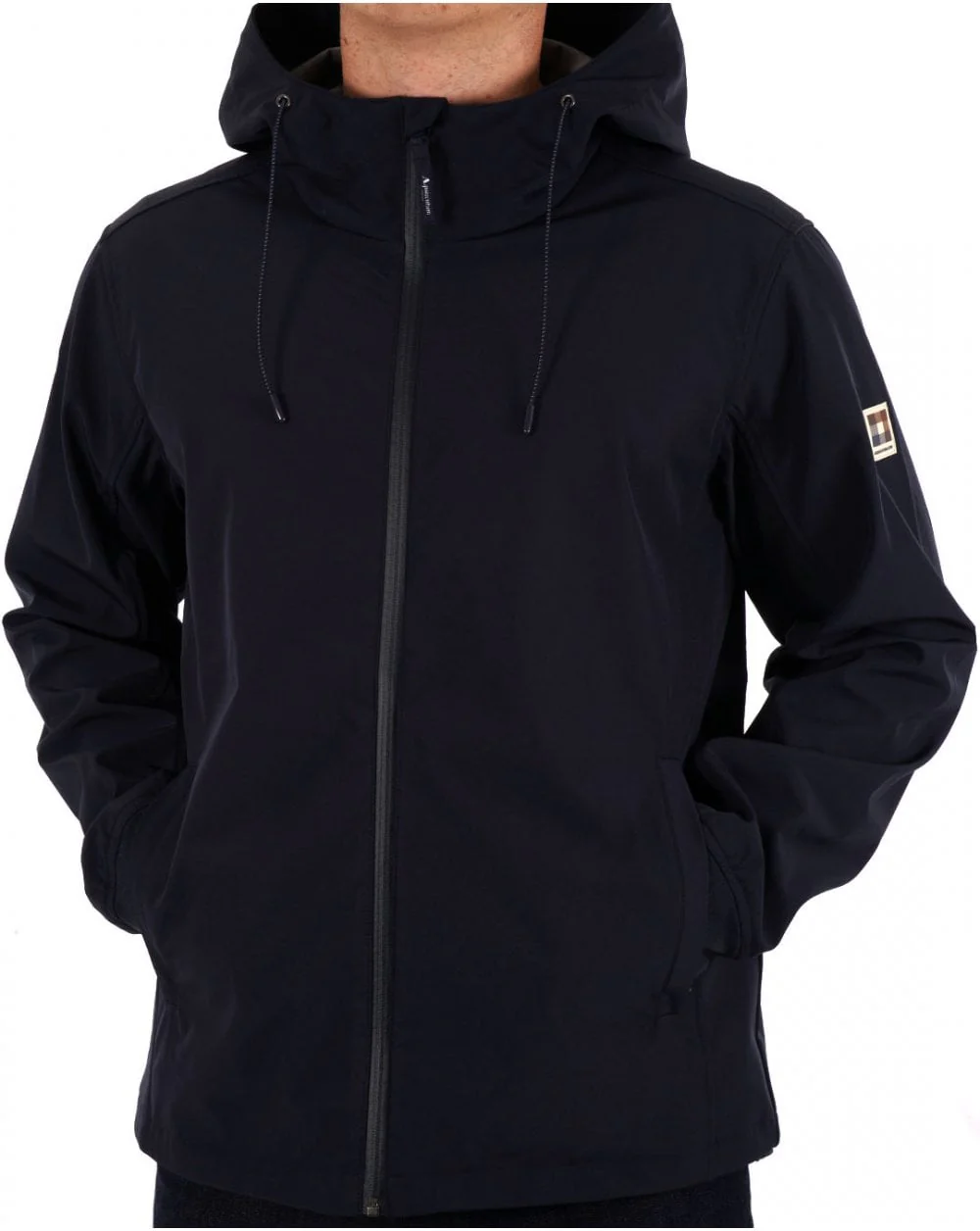 Aquascutum Shell Hybrid Hooded Jacket Navy - Image 3