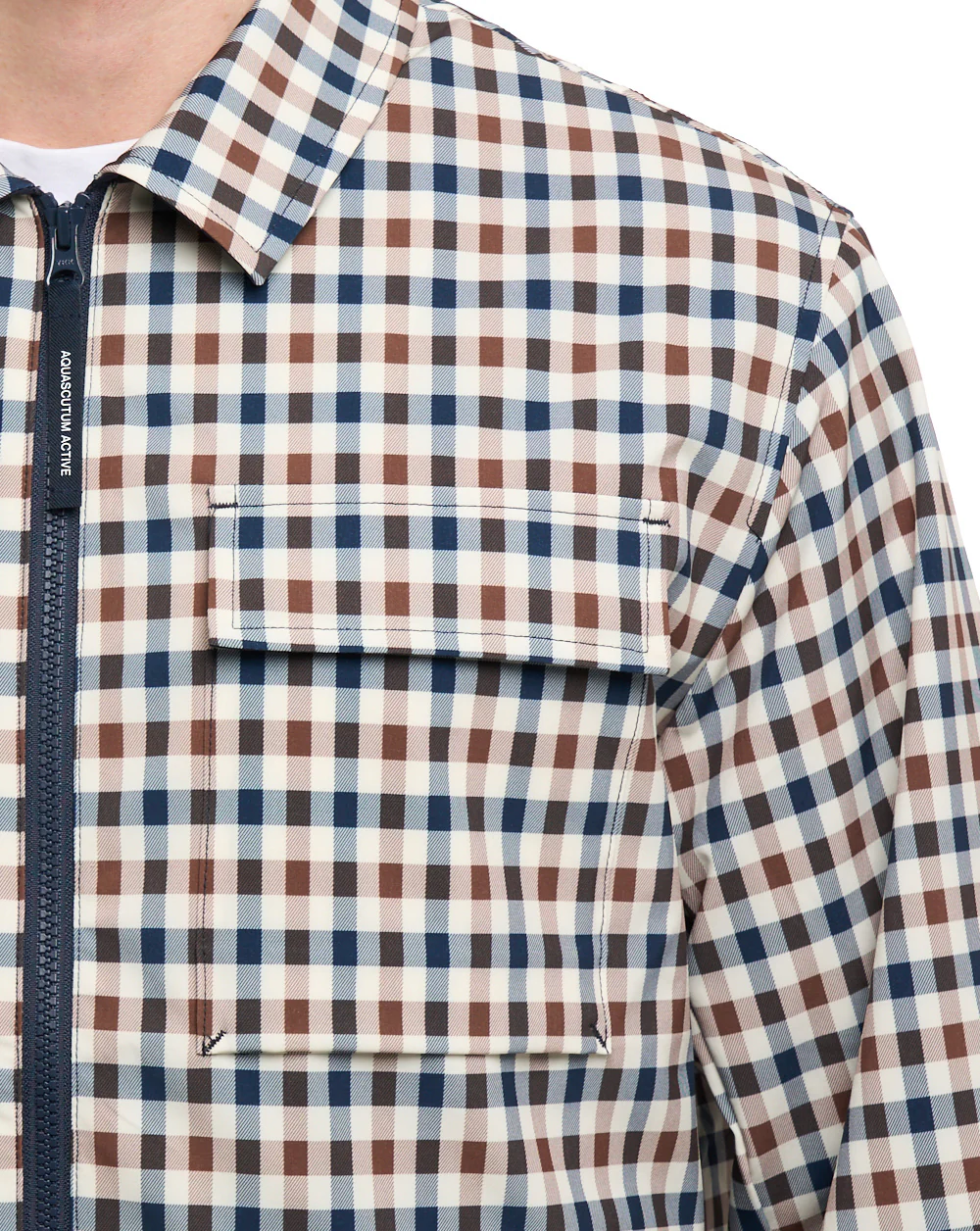 Aquascutum Shell SP Overshirt Club Check - Image 4