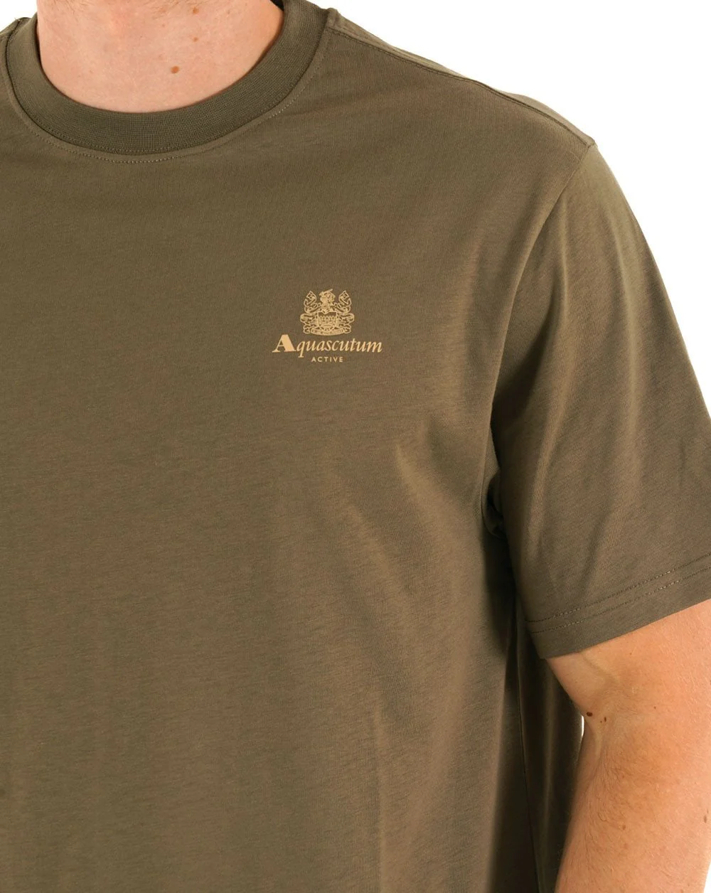 Aquascutum Small Logo T-shirt Army Green - Image 2