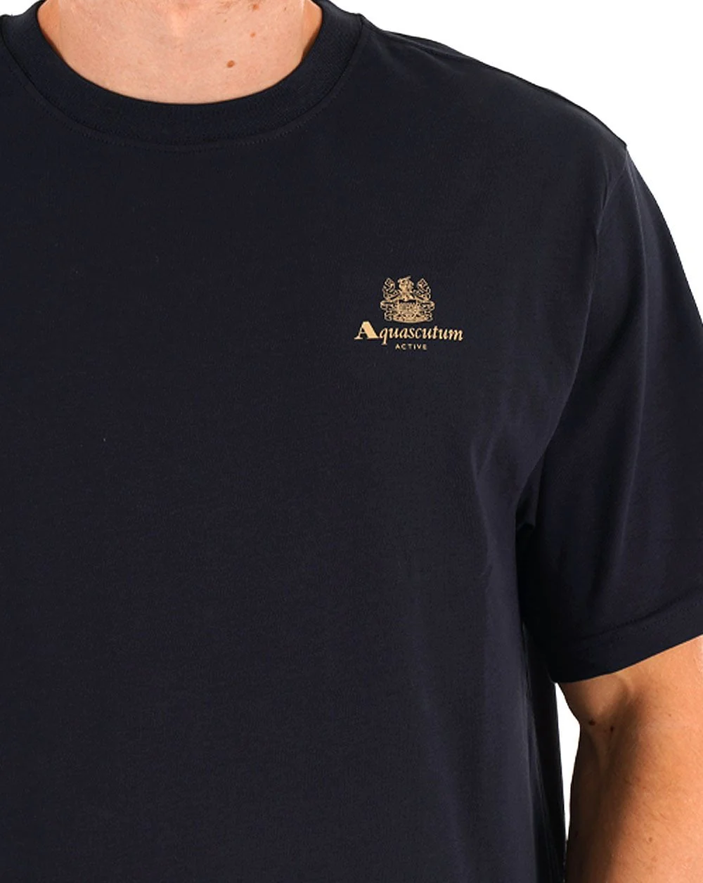 Aquascutum Small Logo T-shirt Navy - Image 2