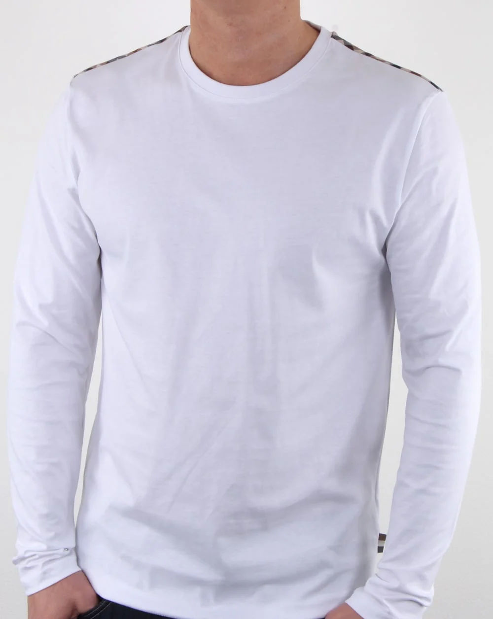 Aquascutum Southport Long Sleeve T Shirt White - Image 2