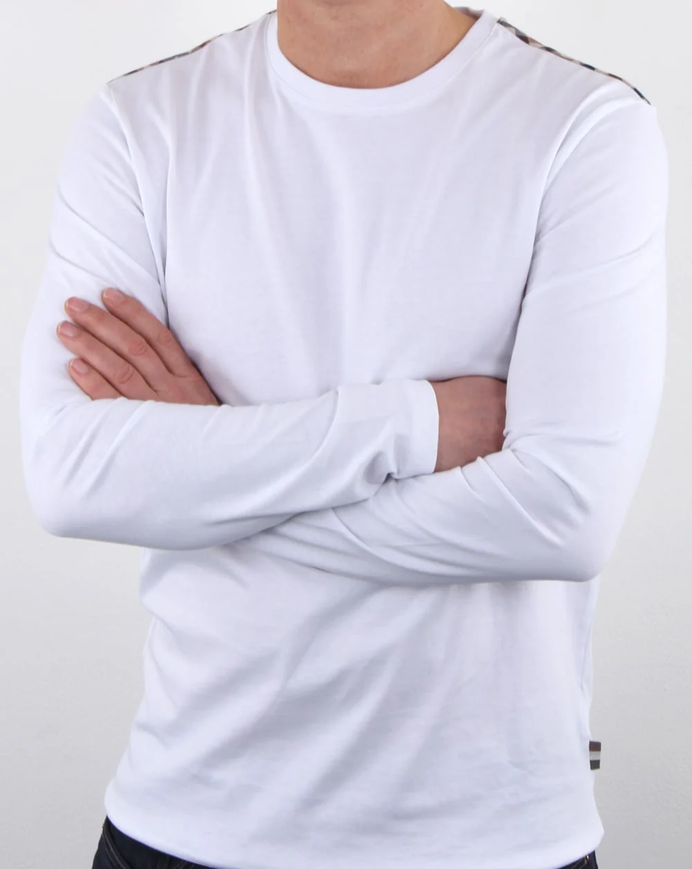 Aquascutum Southport Long Sleeve T Shirt White - Image 4