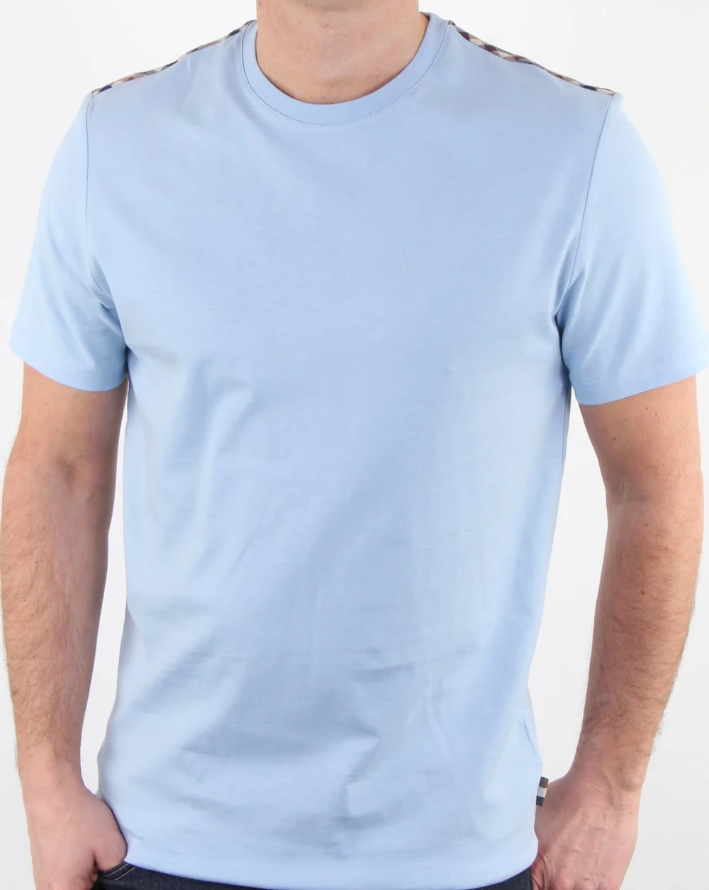 Aquascutum Southport T Shirt Sky Blue - Image 2