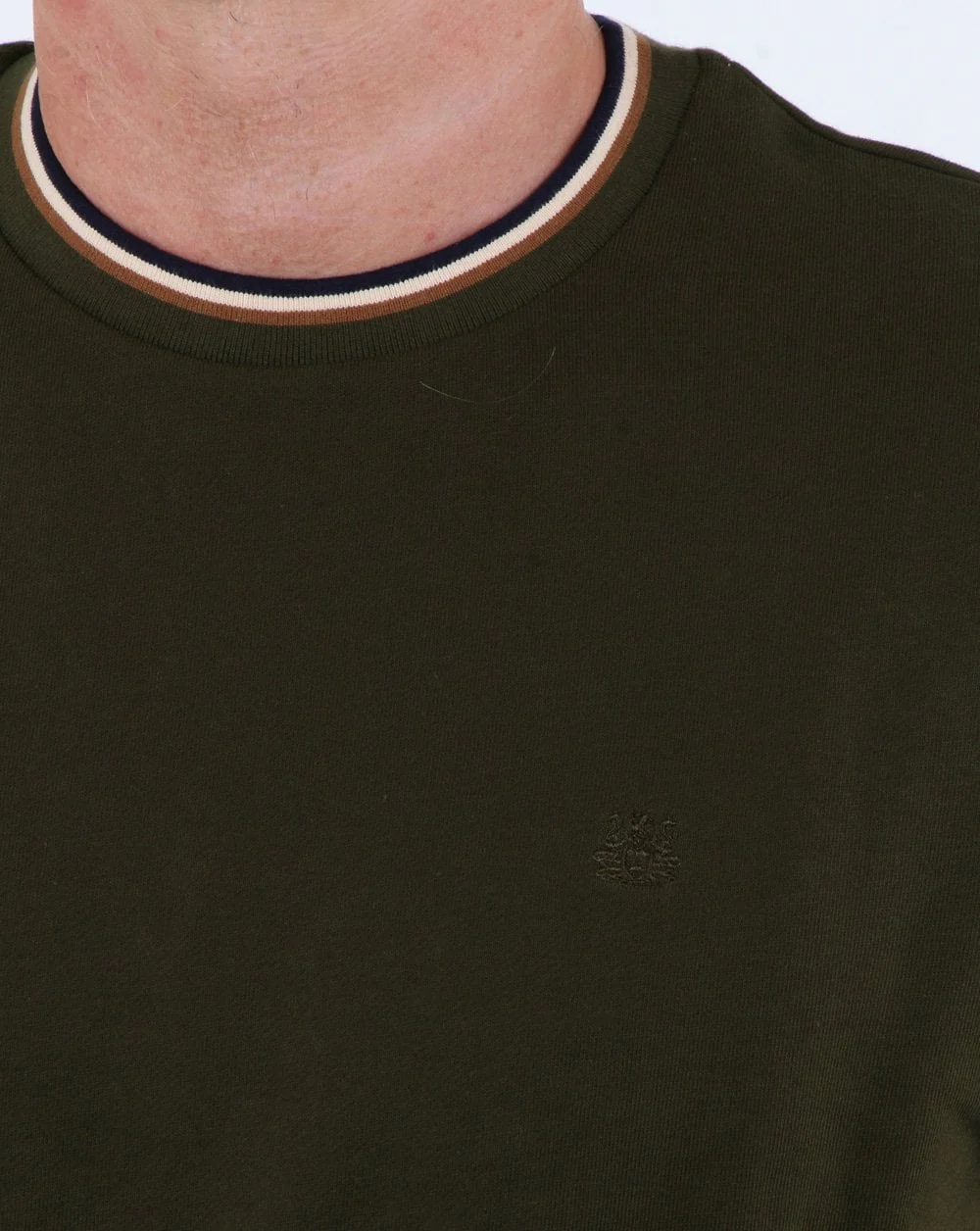 Aquascutum Wallace Long Sleeve Sweatshirt Military Green - Image 3