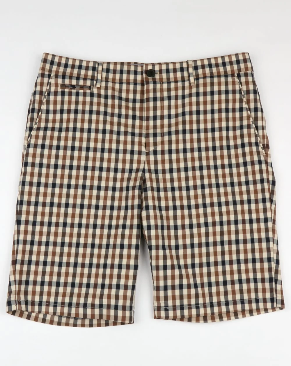 Aquascutum Winster Club Check Shorts Vicuna