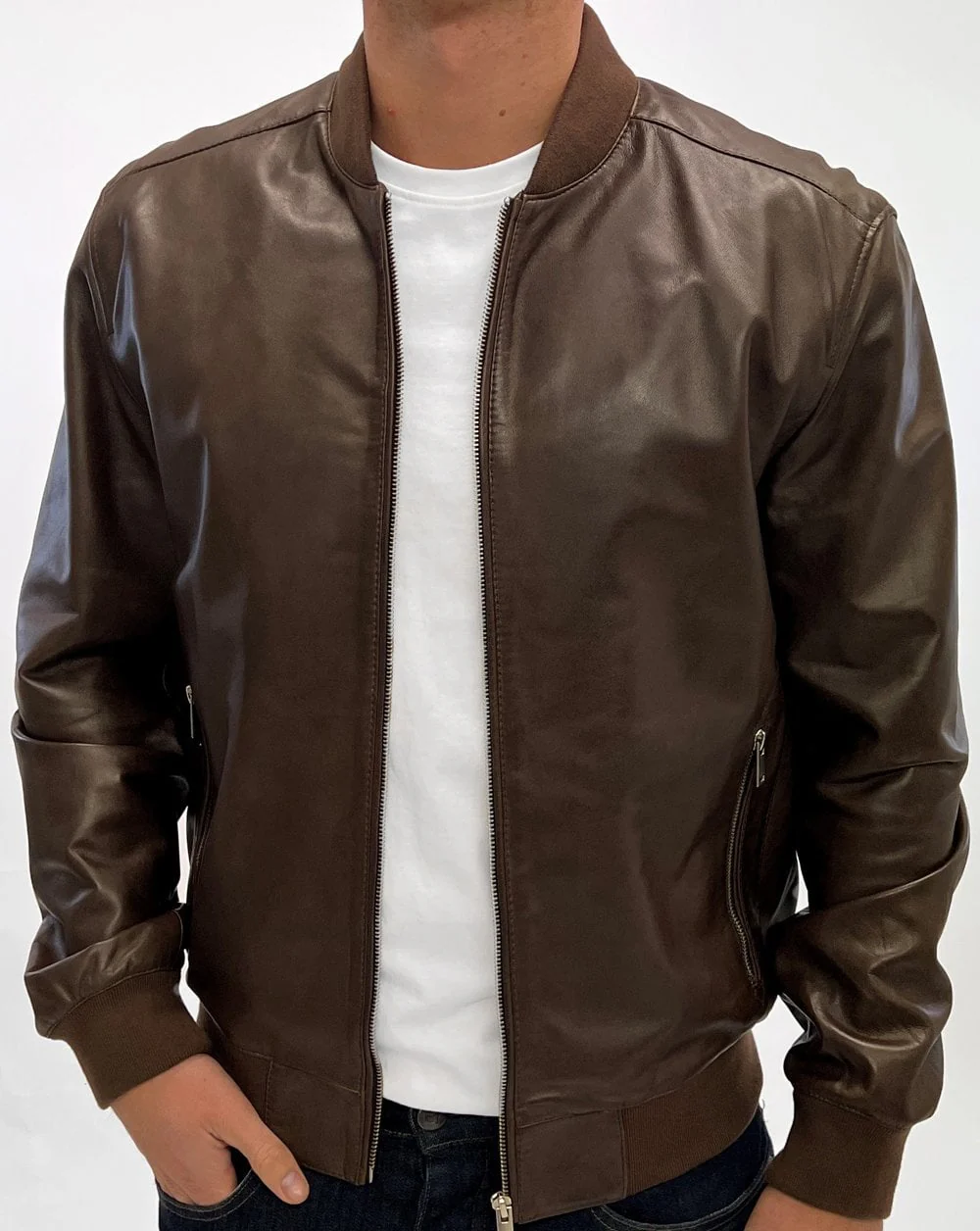 Archive Leathers Bomber Jacket Brown