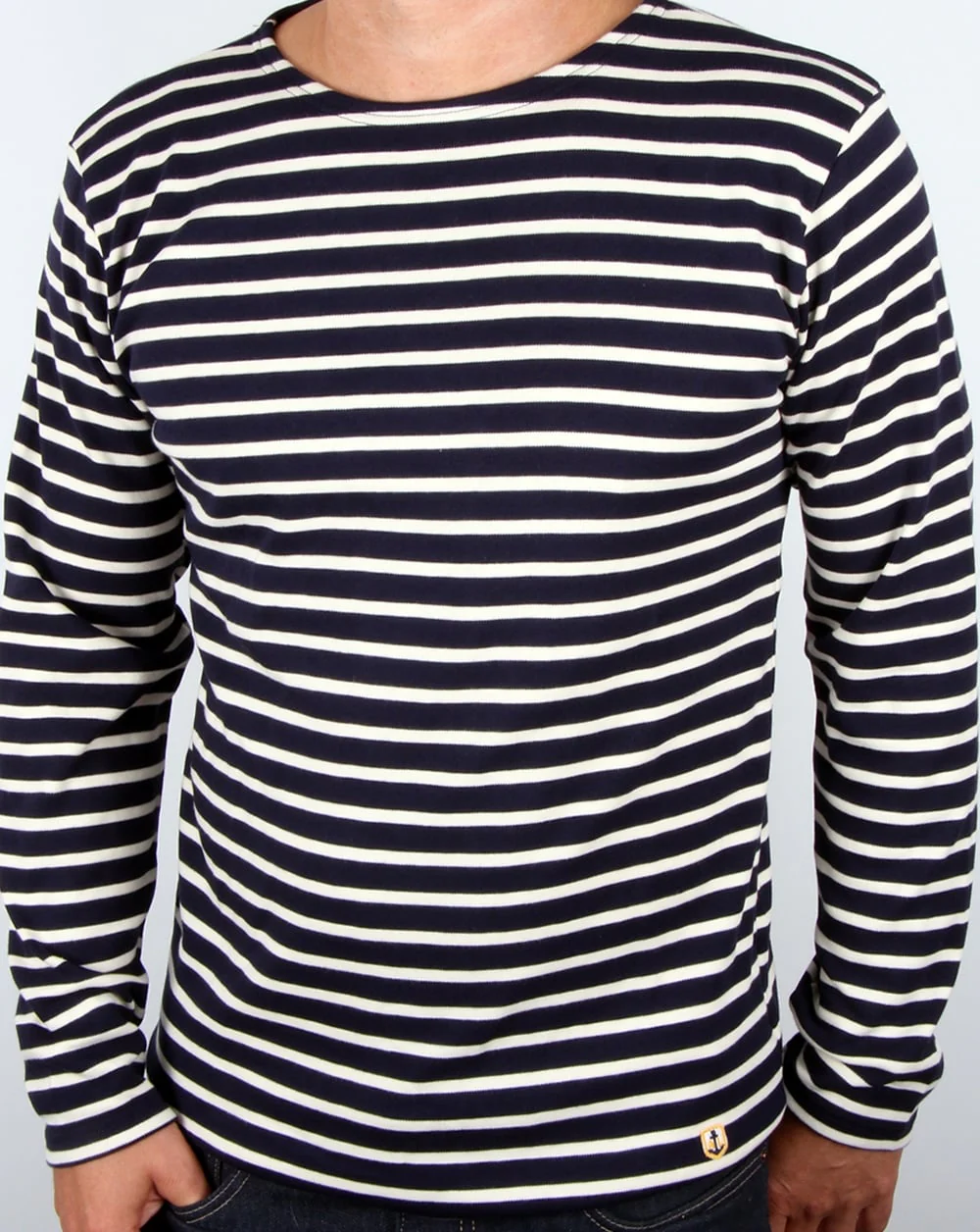 Armor-lux Mariniere L/s Striped T-shirt Navy/ecru