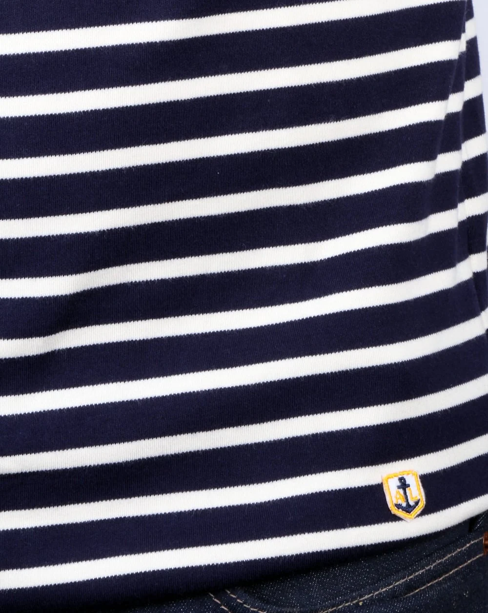 Armor-lux Mariniere L/s Striped T-shirt Navy/ecru - Image 2