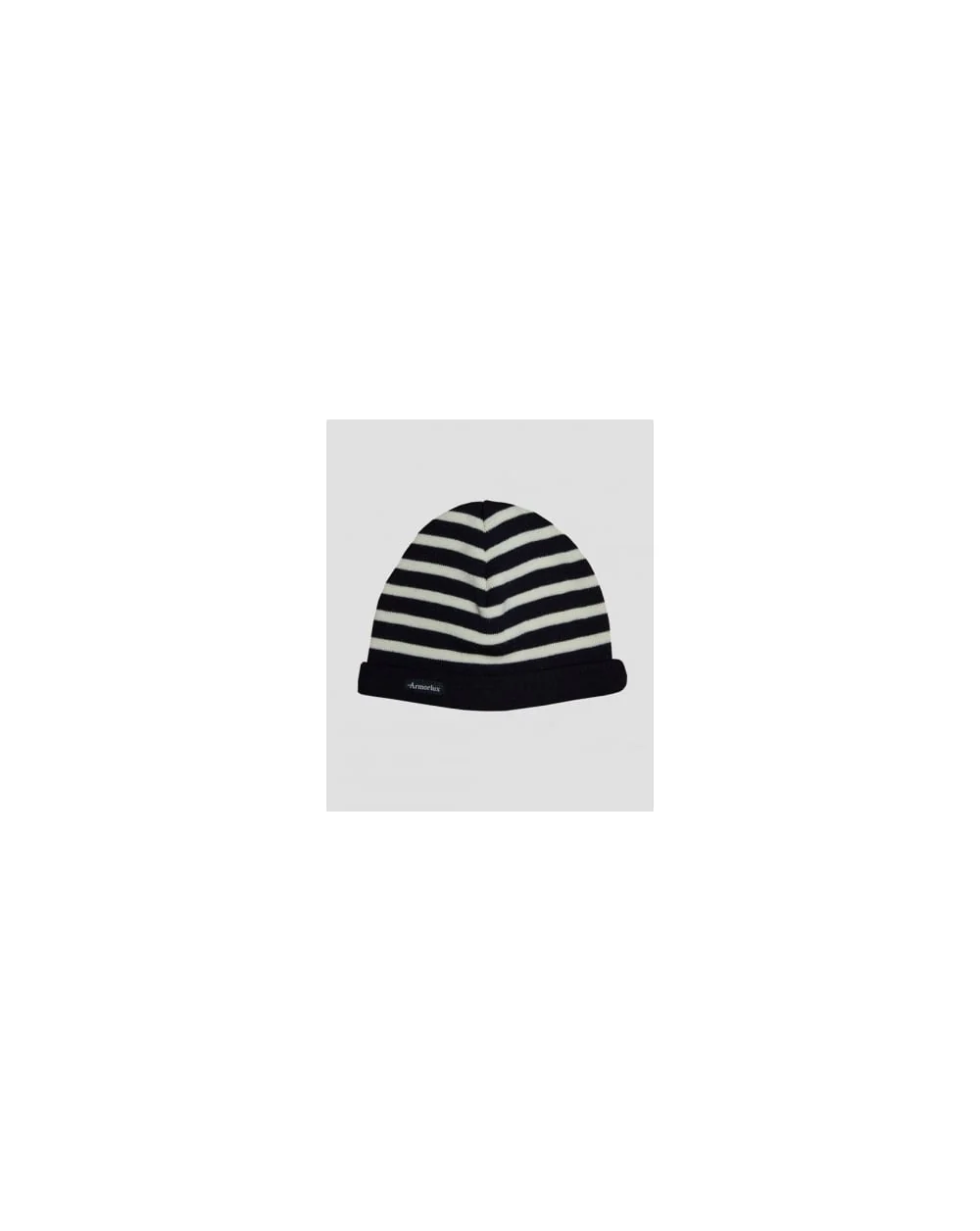 Armor-lux Striped Beanie Hat Navy/ecru