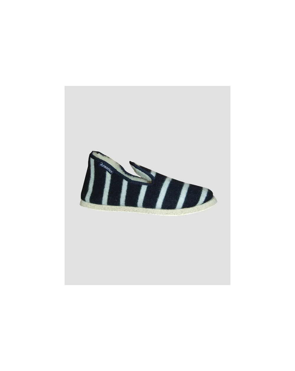Armor-lux Wool Slippers Navy/ecru - Image 3