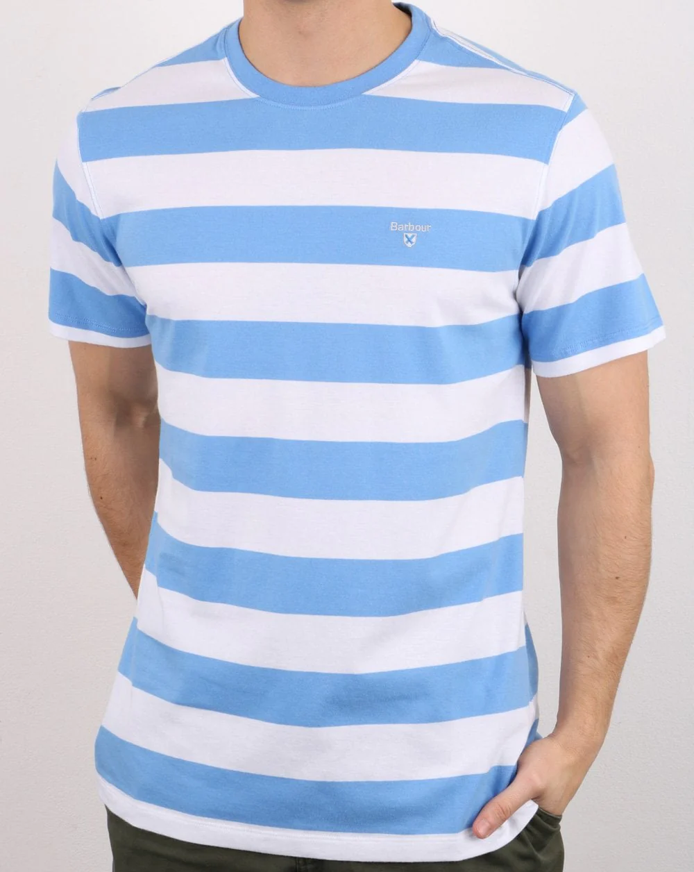 Barbour Beach Stripe Tee Blue - Image 2