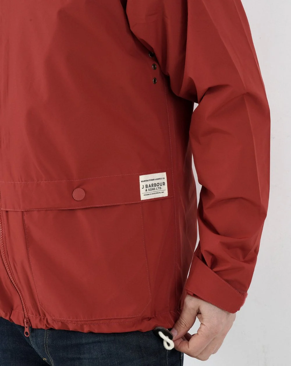 Barbour Begral Showerproof Jacket Burnt Red - Image 3