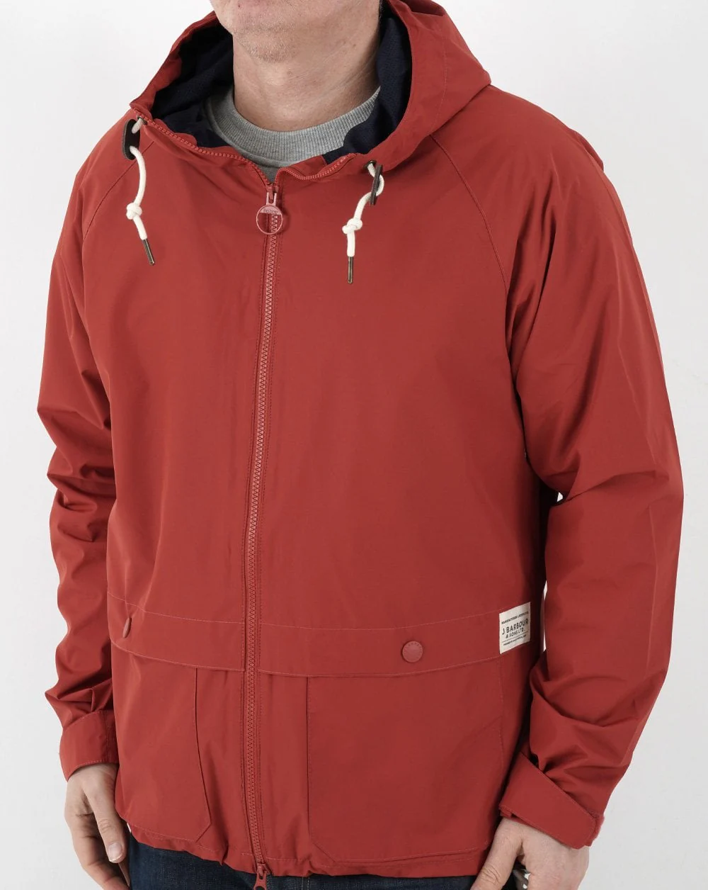 Barbour Begral Showerproof Jacket Burnt Red - Image 4