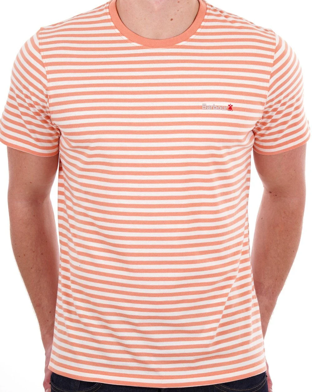 Barbour Bilting Stripe T-shirt Orange