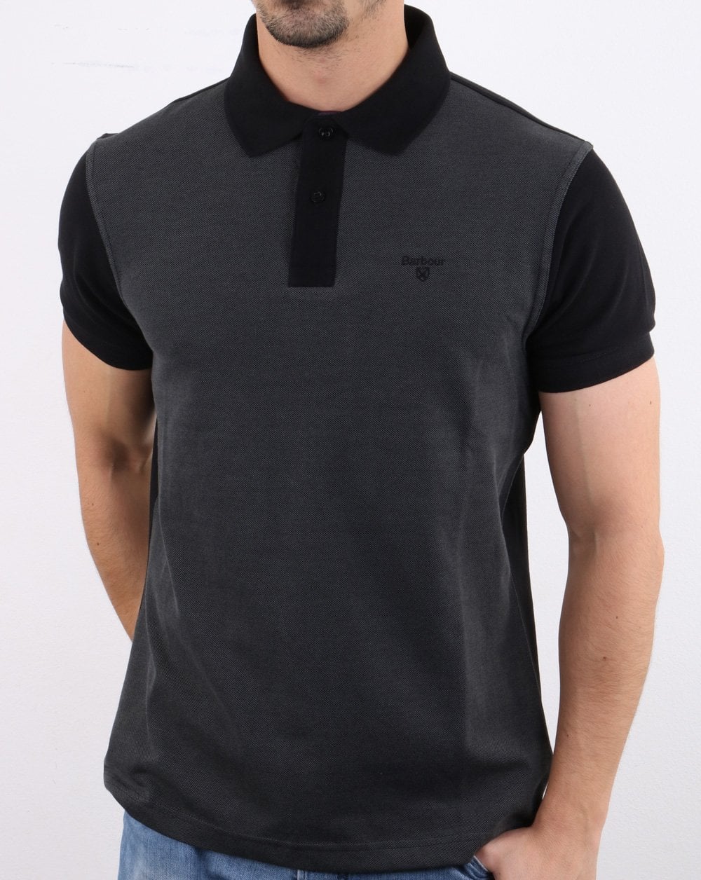 Barbour Bonar Polo Shirt Black - Image 2