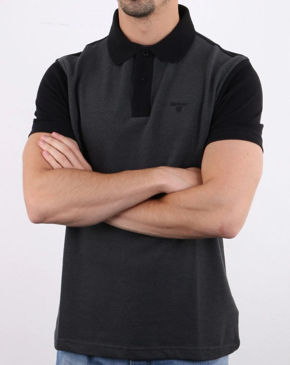 Barbour Bonar Polo Shirt Black - Image 3