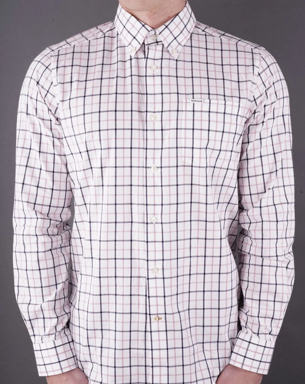 Barbour Bradwell Tattersall Shirt Pink