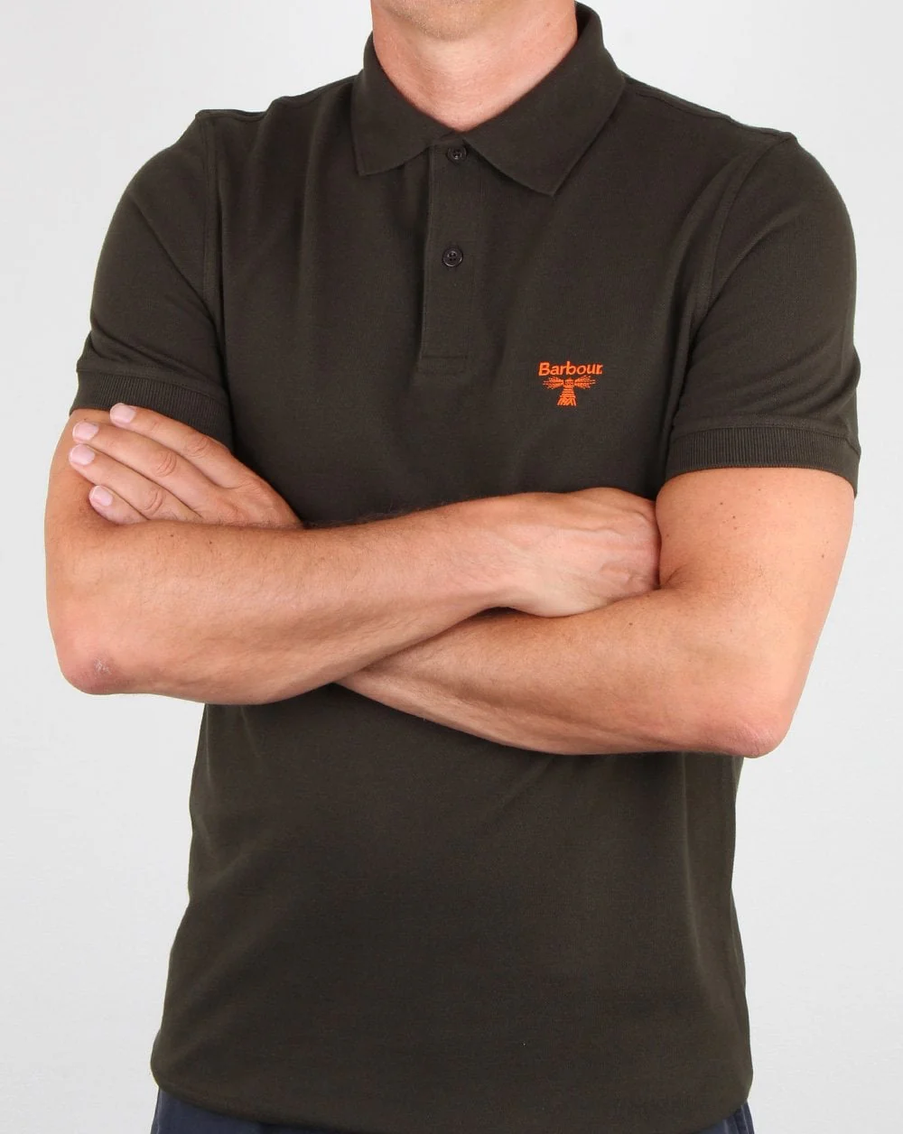 Barbour Business Beacon Polo Shirt Forest Green - Image 3