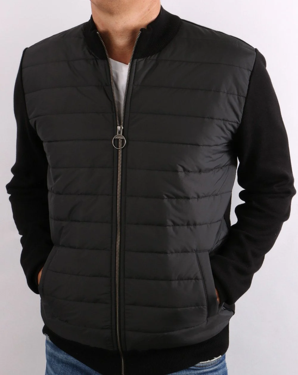 Barbour Cam Baffle Zip Thru Black - Image 4