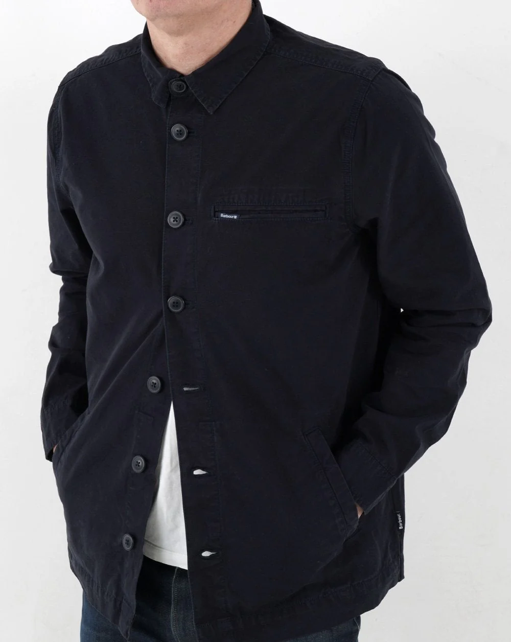 Barbour Connolly Overshirt Navy - Image 3