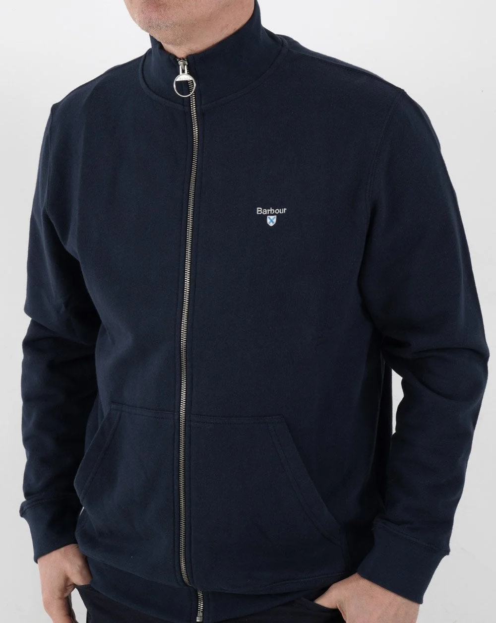 Barbour Cooklaw Zip Through Sweat Navy