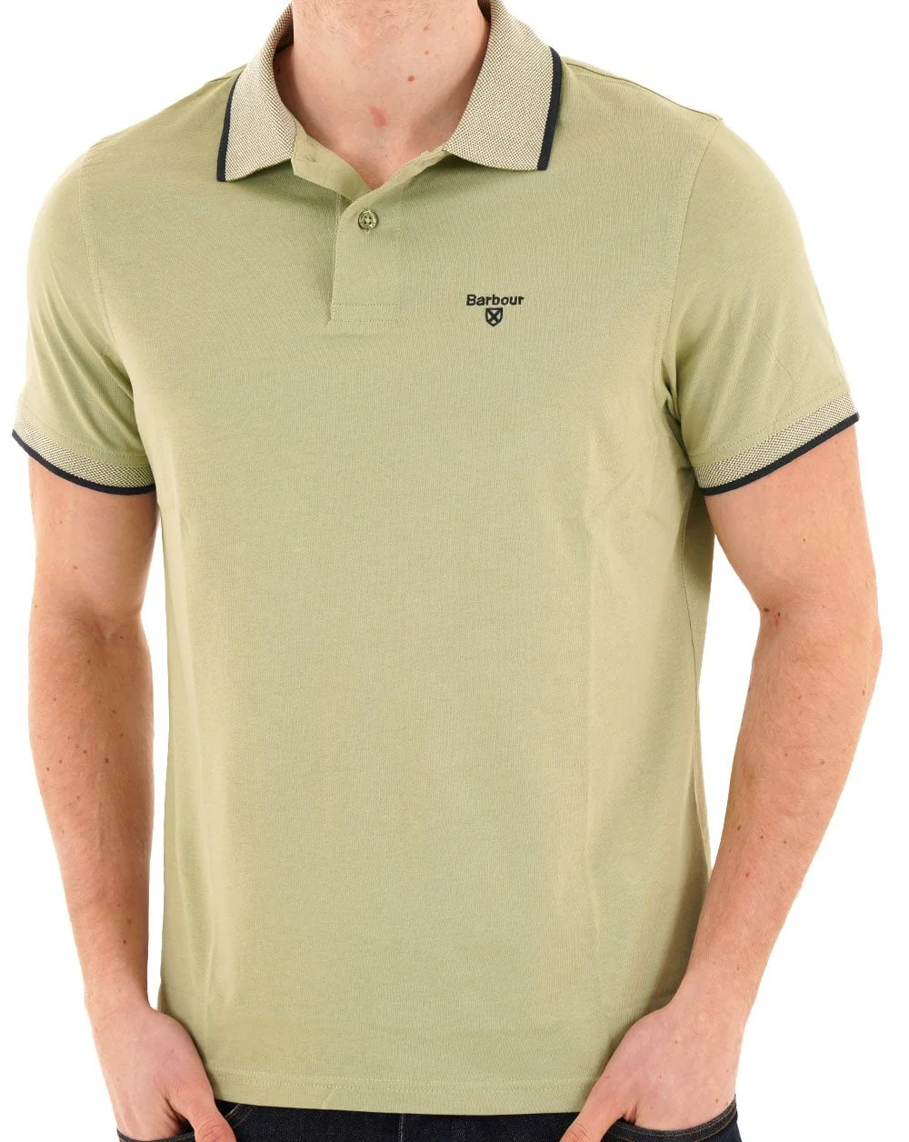 Barbour Cornsay Polo Shirt Sea Green - Image 3