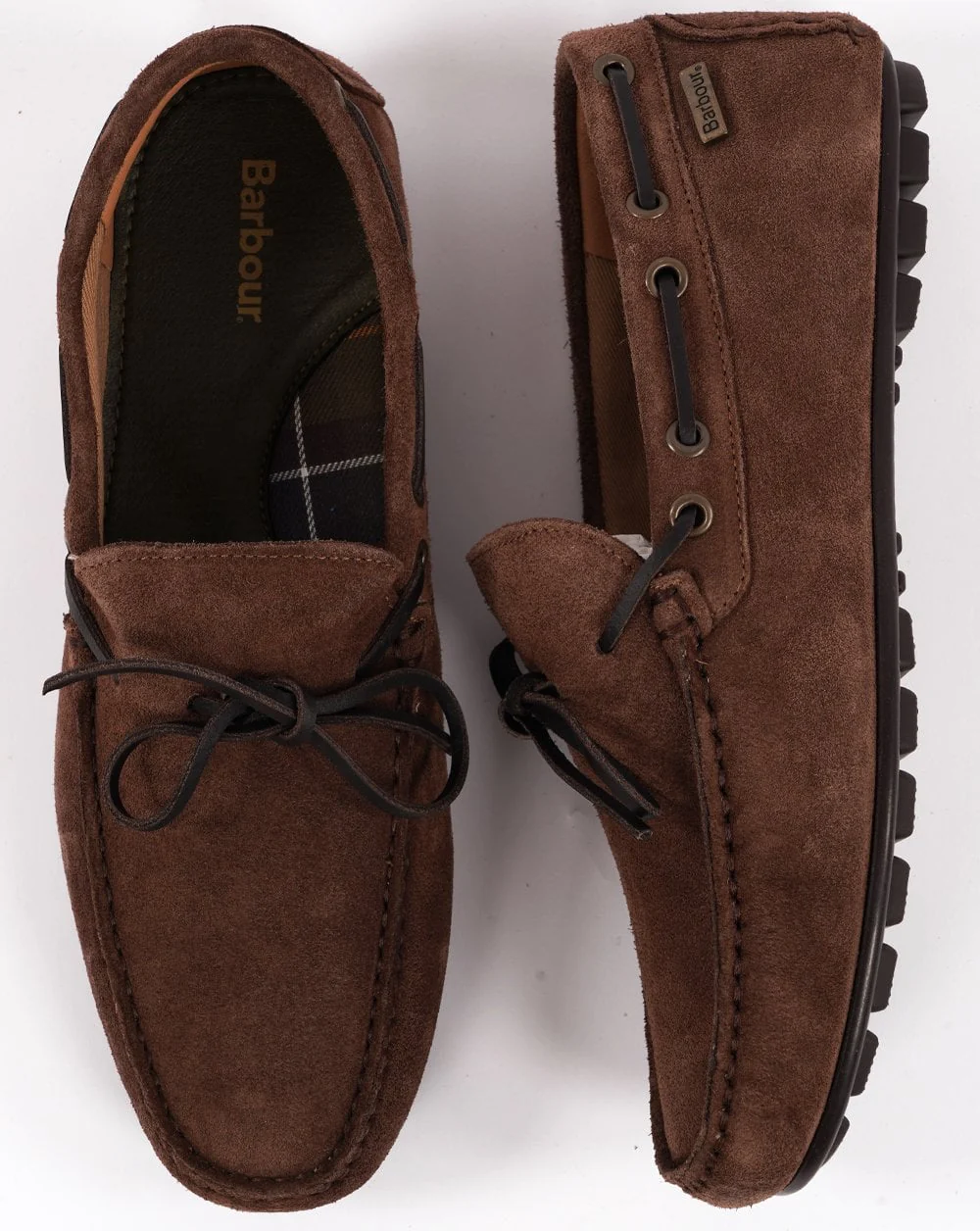Barbour Courage Driving Shoe Brown Suede - Image 3