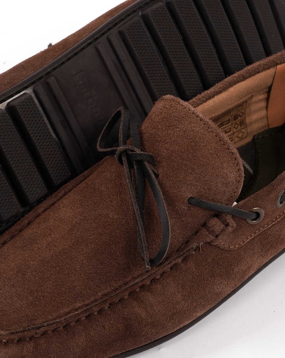 Barbour Courage Driving Shoe Brown Suede - Image 4