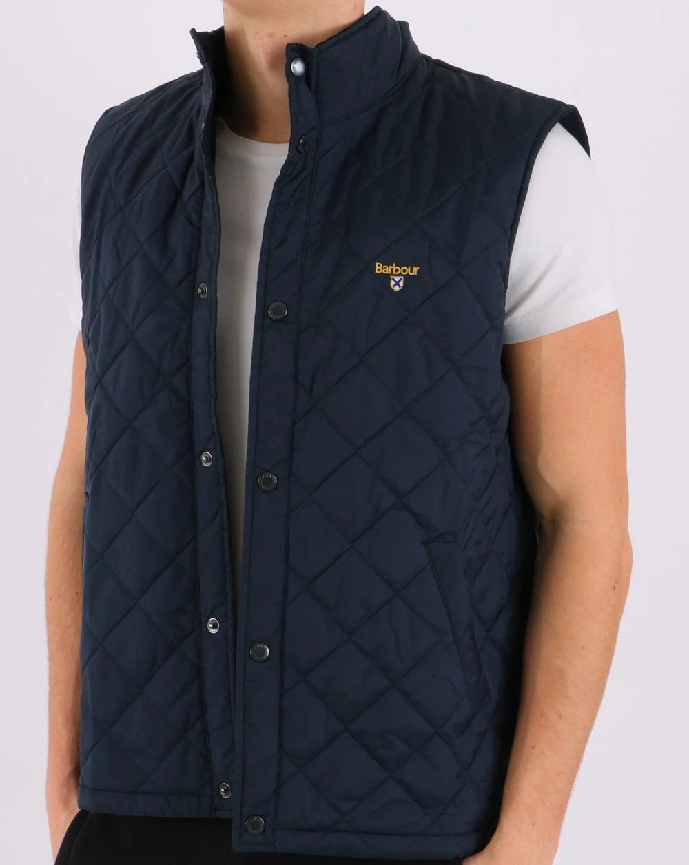 Barbour Crest Gilet Navy - Image 4